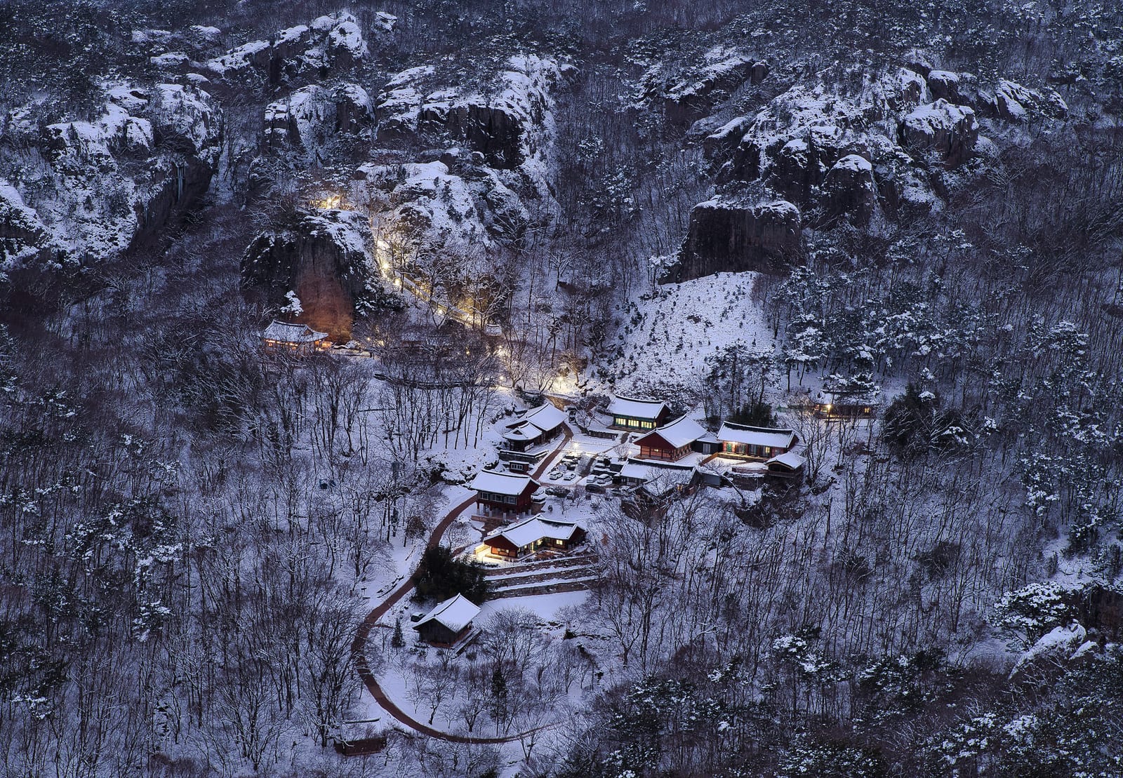 도솔암의 겨울