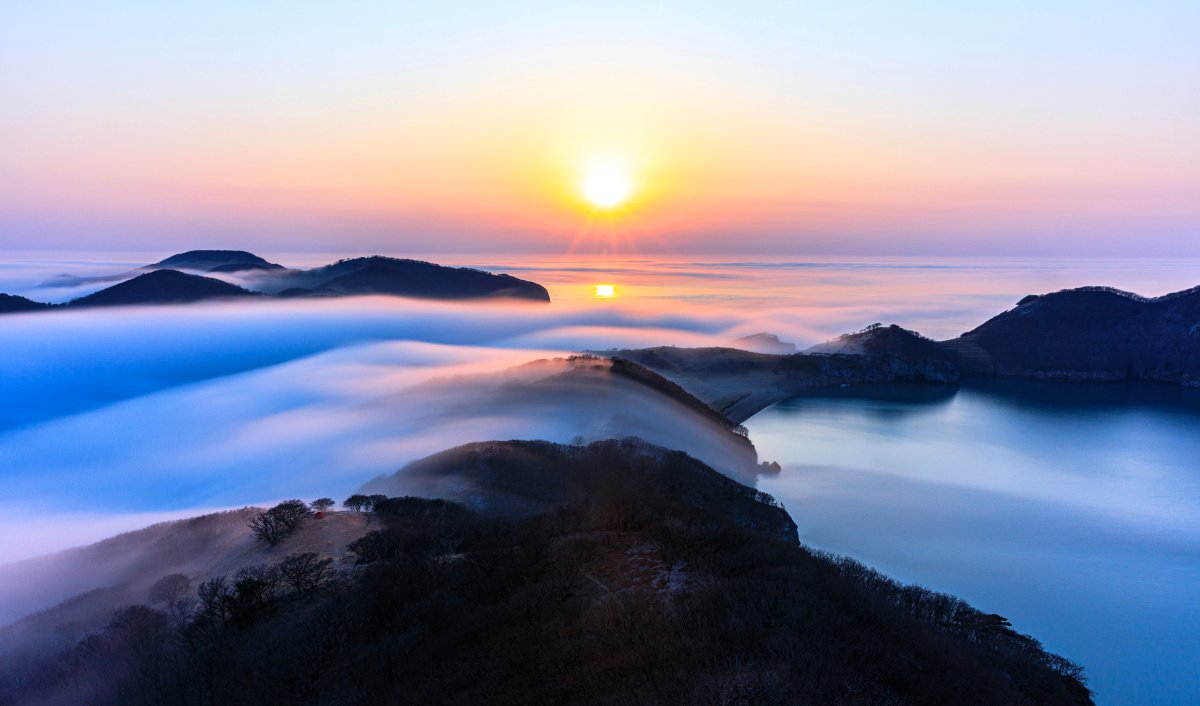 일몰이 아름다운 굴업도 