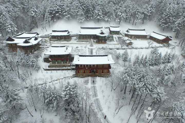 오대산 설국속 상원사