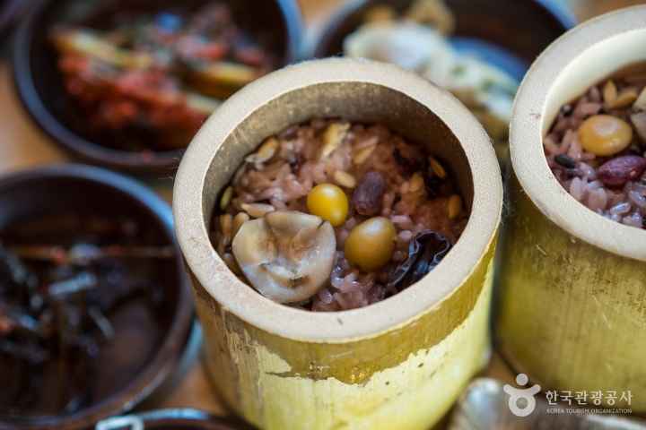 대나무통밥