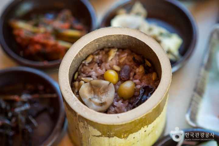 대나무통밥