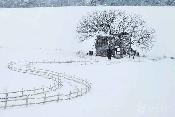 Snow-covered Hakwon Farm